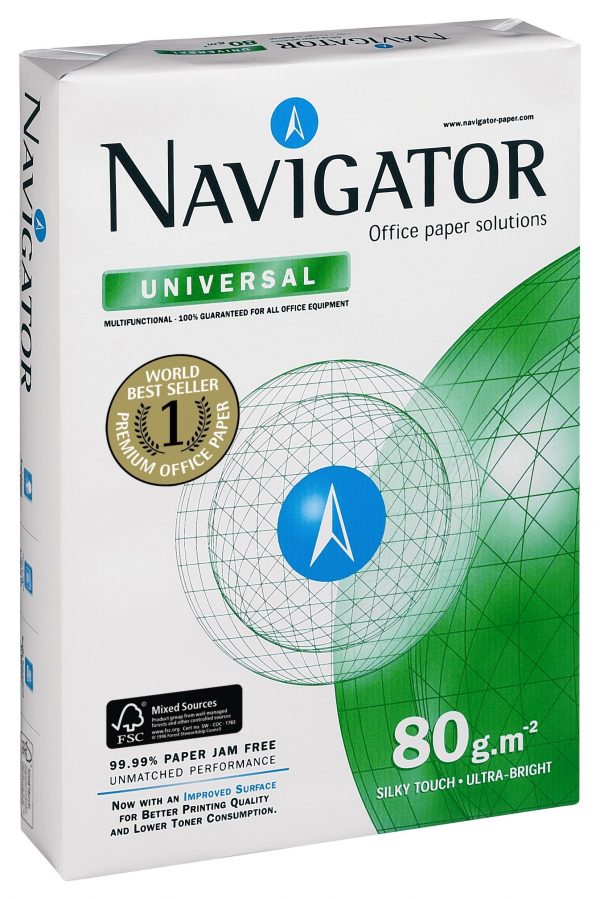 Kopierpapier Navigator A4 80gr in einer Büroumgebung
